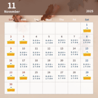 2025年　11月カレンダー